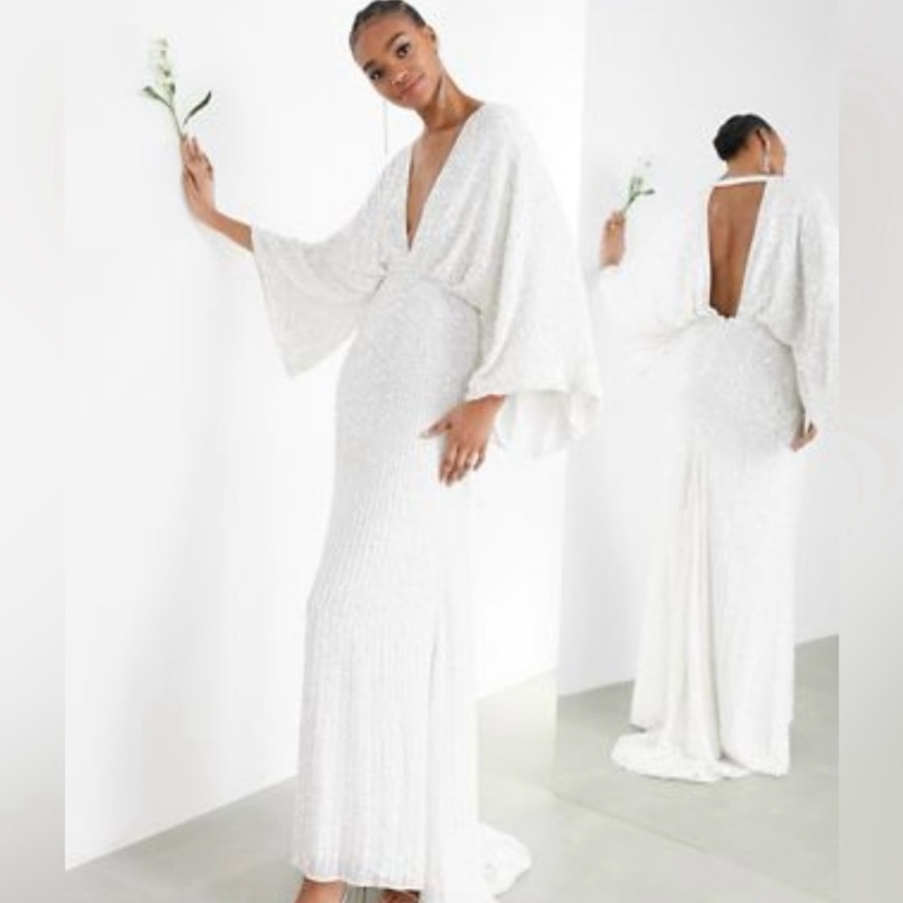 ASOS Kimono Sequin Dress Size 6